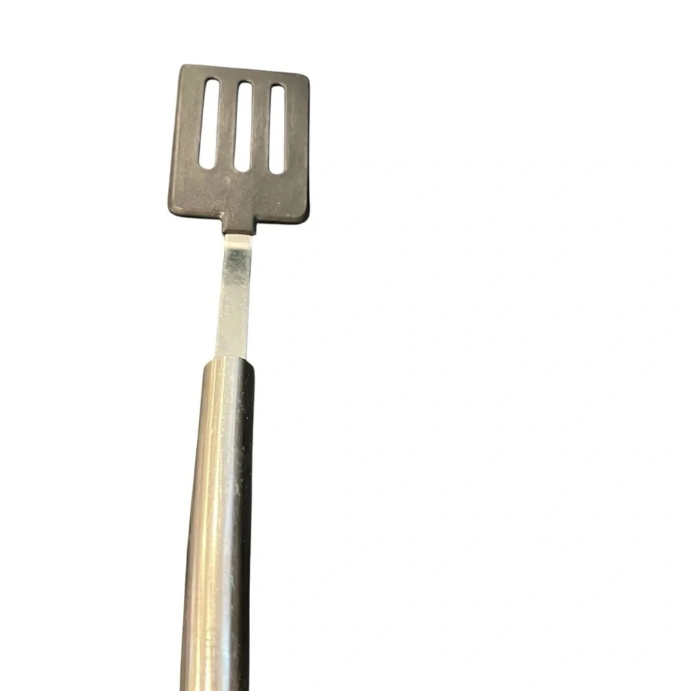 Vintage Chantal Stainless Steel Slotted Turner Spatula nylon retro heavy